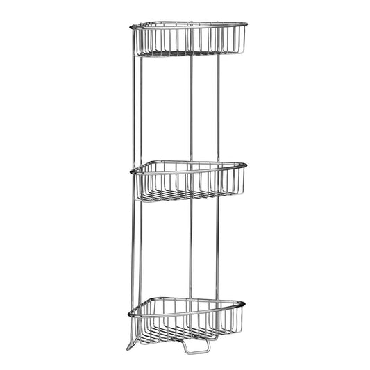 Nash 3 Tier Chrome Corner Storage Caddy