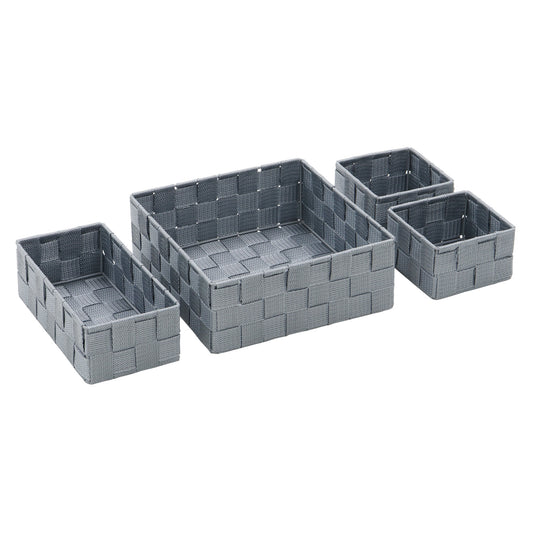 Vichy Set of 4 Assorted Nylon Storage Baskets