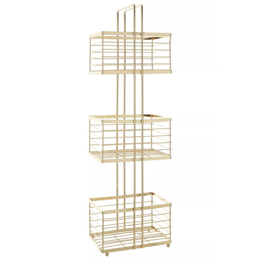 Dara Gold Rectangular Bathroom Storage Caddy