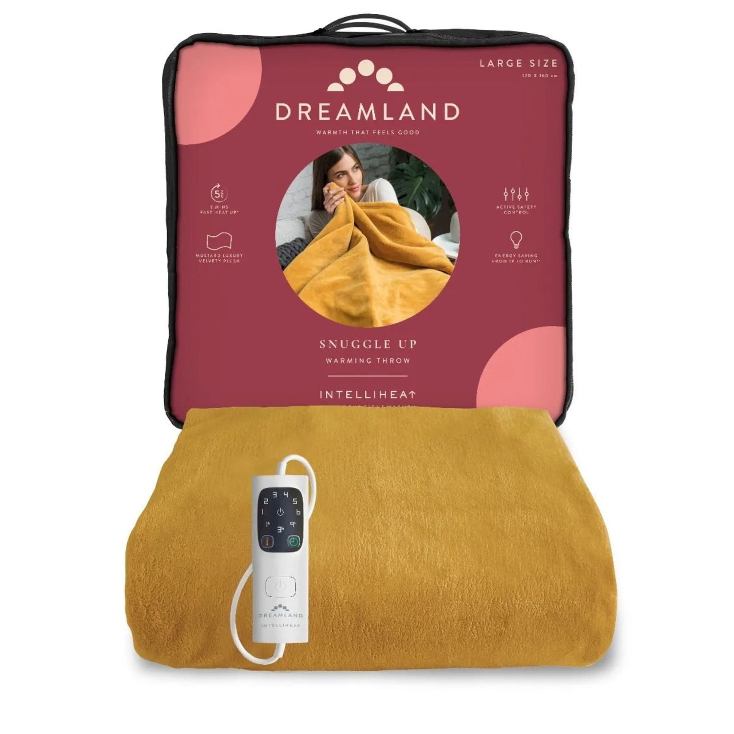 Dreamland Mustard Yellow Warming Throw – Julian Charles Home
