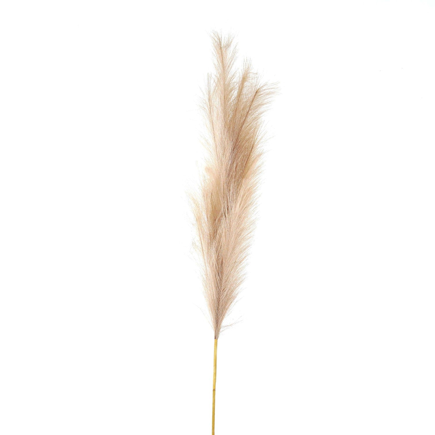 Tall Faux Pampas Grass - Brown (3 Stems) Faux Pampas Grass Artificial Flowers