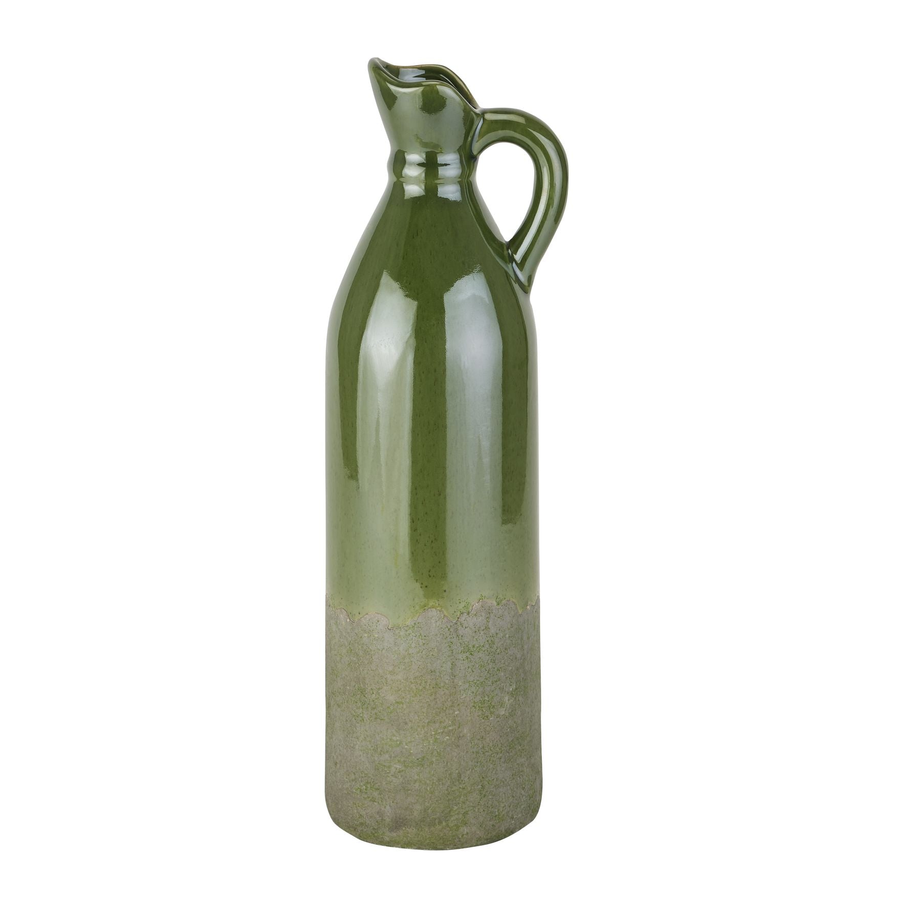 Decorative Tall Olive Stoneware Jug Julian Charles Home