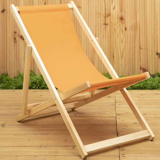Beauport Orange Deck Chair