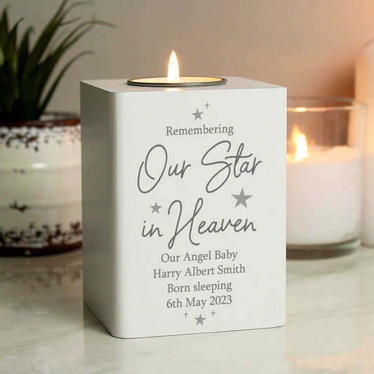 Personalised Memorial Tea Light Holder