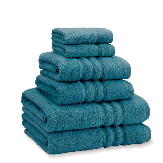 Catherine Lansfield Zero Twist Teal Green Cotton 6 Piece Towel Bale Set