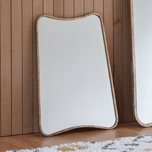 Kurva Gold Rectangle Mirror