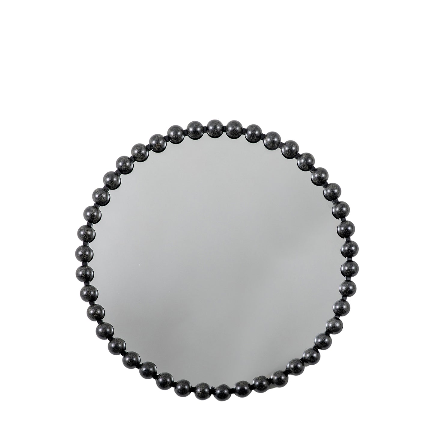 Ceretti Black Round Mirror 80cm