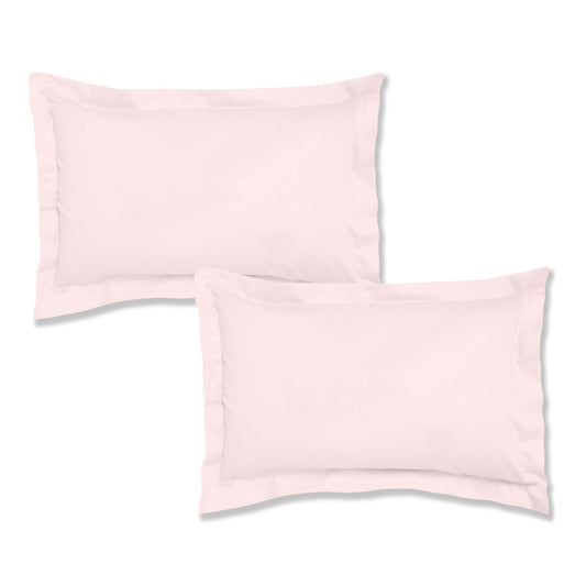Bianca Pink 200TC 100% Cotton Percale Oxford Pillowcase Pair