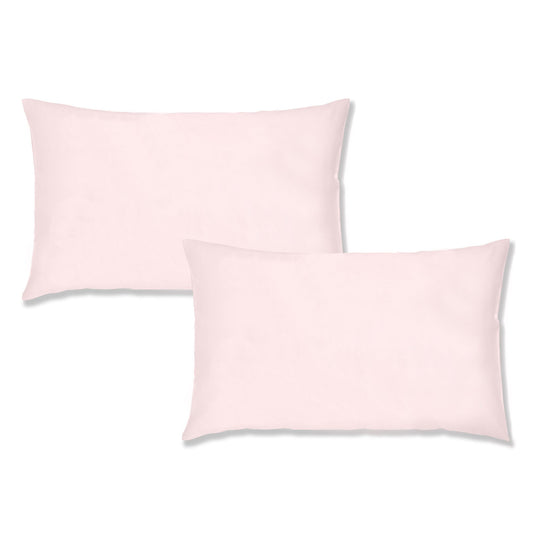Bianca Blush Pink 200TC 100% Cotton Percale Housewife Pillowcase Pair