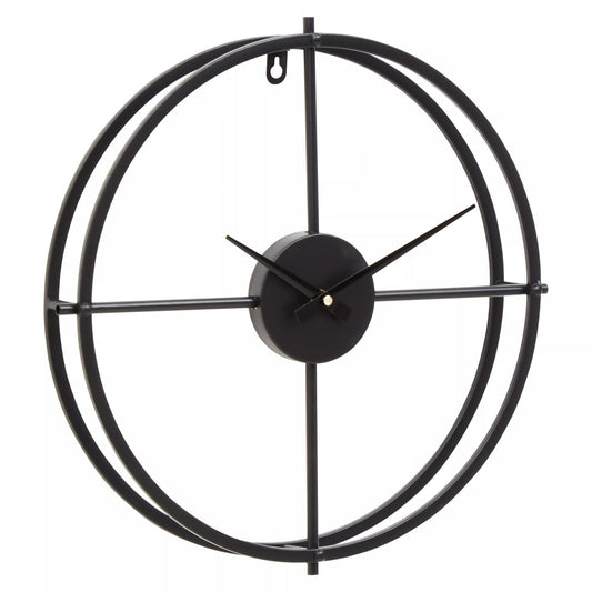 Kent Small Black Finish Wall Clock