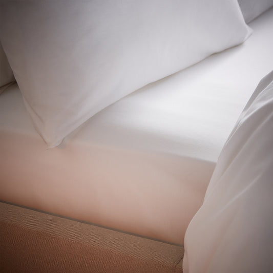 Bianca White 200TC TENCEL™ Lyocell Deep (30cm) Fitted Sheet