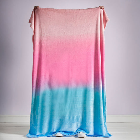 Catherine Lansfield Mermaid Ombre Cosy Fleece Throw
