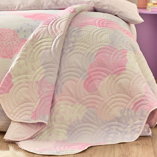 Catherine Lansfield Pink Soft as a Cloud Bedspread