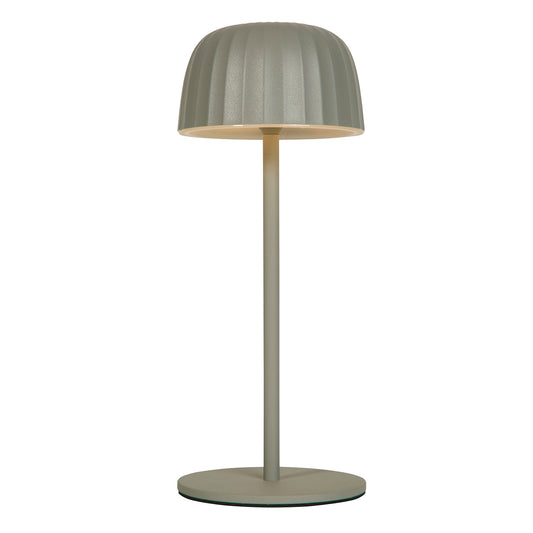 Grey Pearl Sleek Rechargeable Portable Outdoor Table Lamp