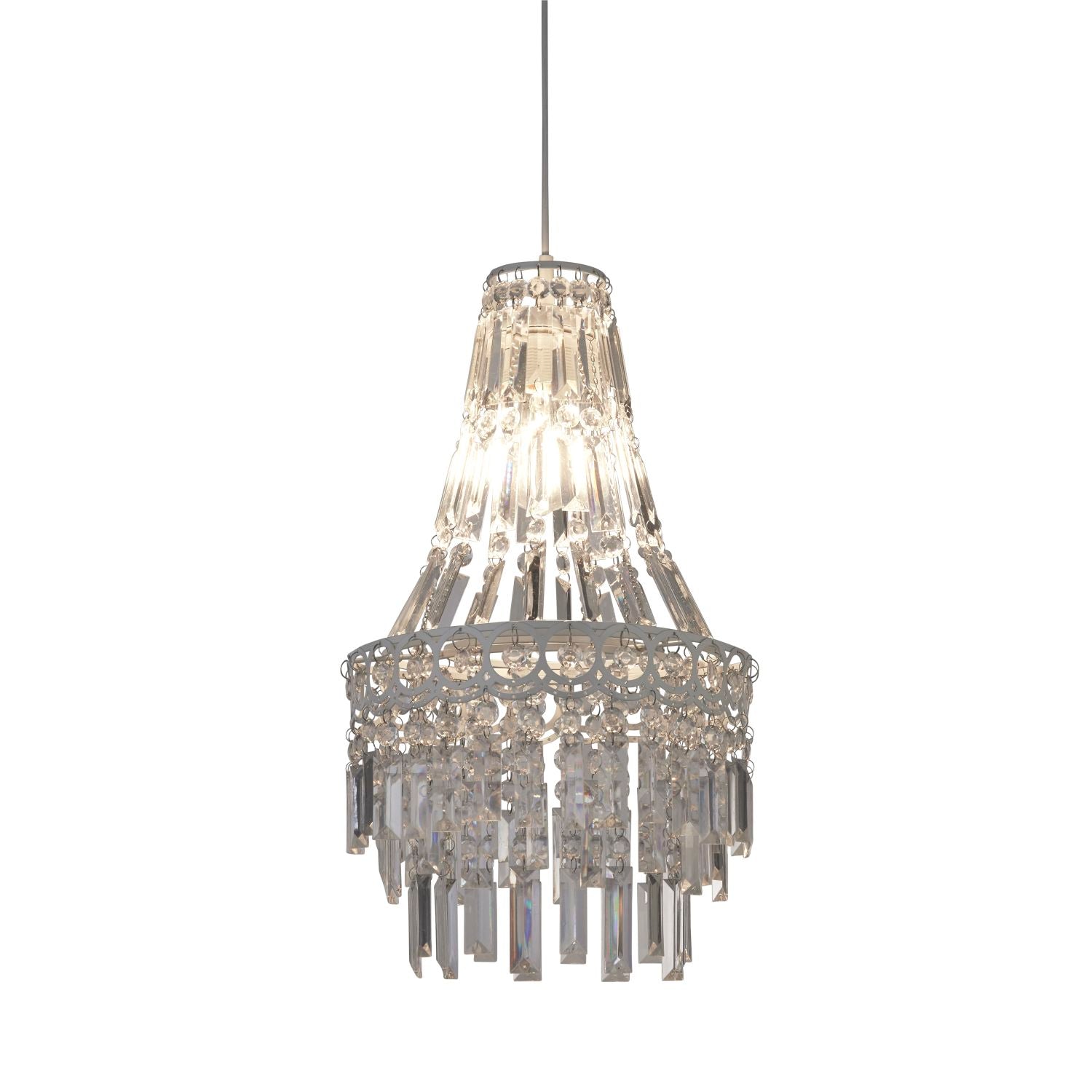 chandelier シェルフ Large Vintage Clear Acrylic Chandelier Light Shade – Julian
