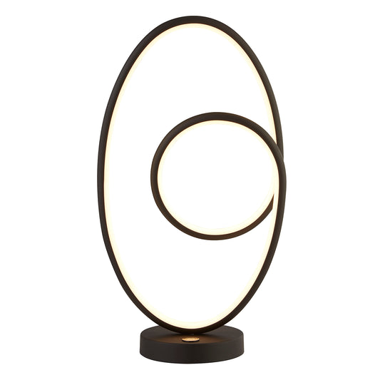 Orbit Glow Black LED Table Lamp