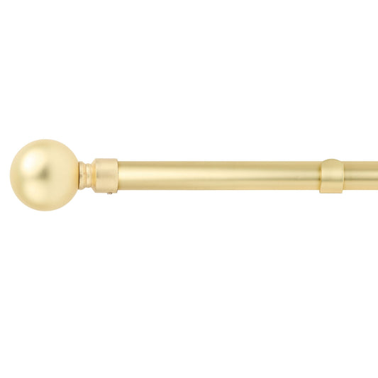 Ball Matt Gold Extendable Curtain Pole