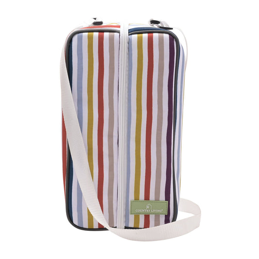 Country Living 2-Person Striped Wine Bag