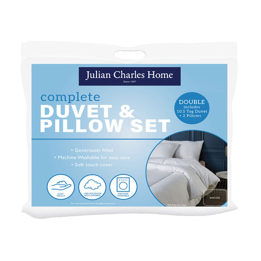 Complete 10.5 Tog Duvet & Pillow Set