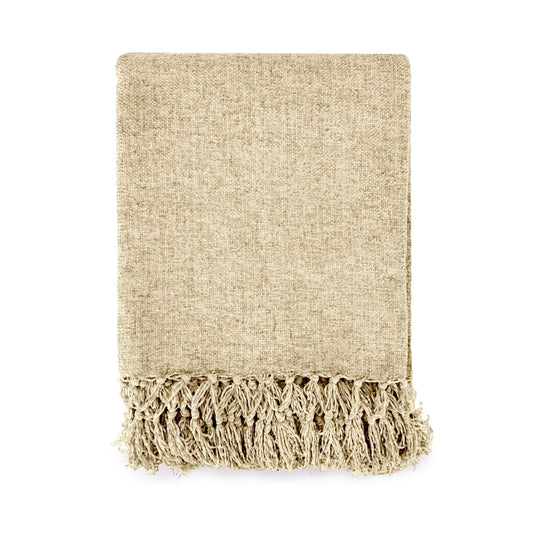 Darcy Natural Chenille Throw