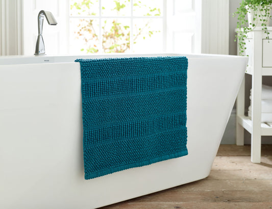 Deyongs Peacock Blue Romeo Bath Mat
