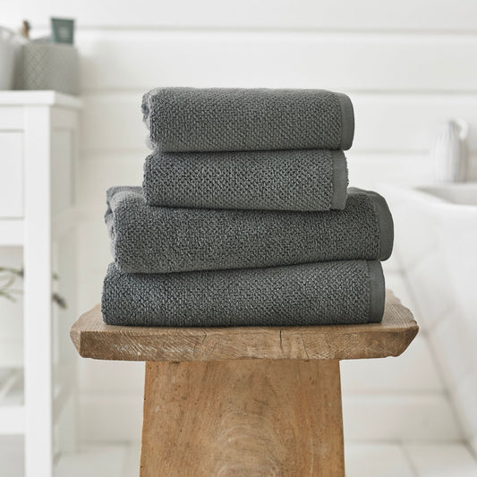 Deyongs Charcoal Romeo Quik Dri Cotton Towels