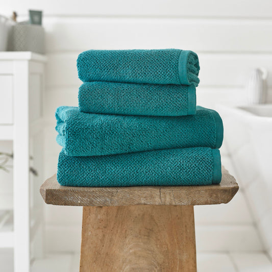 Deyongs Peacock Blue Romeo Quik Dri Cotton Towels