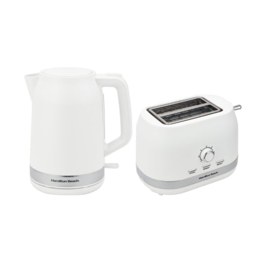Hamilton Beach Ella Collection Cream Kettle And Toaster Set