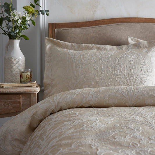 Elysia Champagne Jacquard Oxford Pillowcase