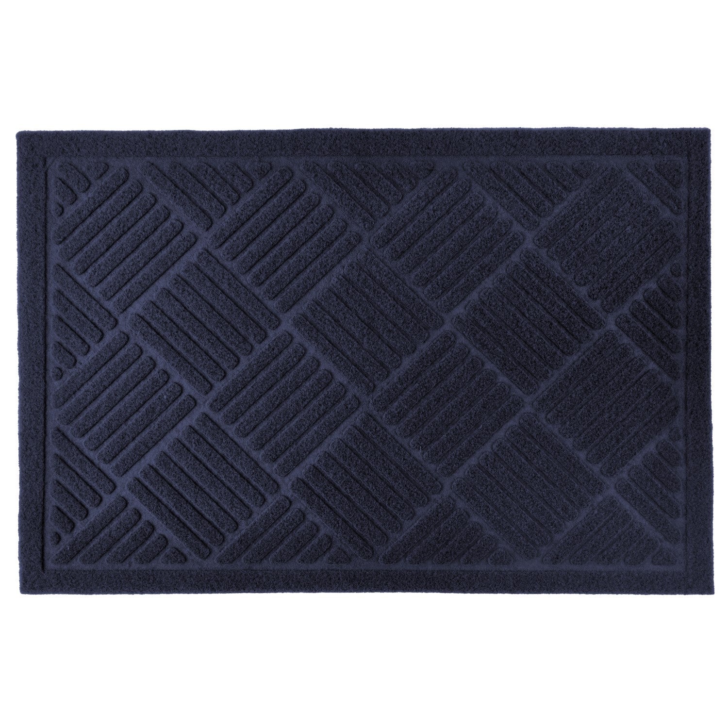 Cross Hatch Easy Care Absorbent Doormat in Navy Blue – Julian