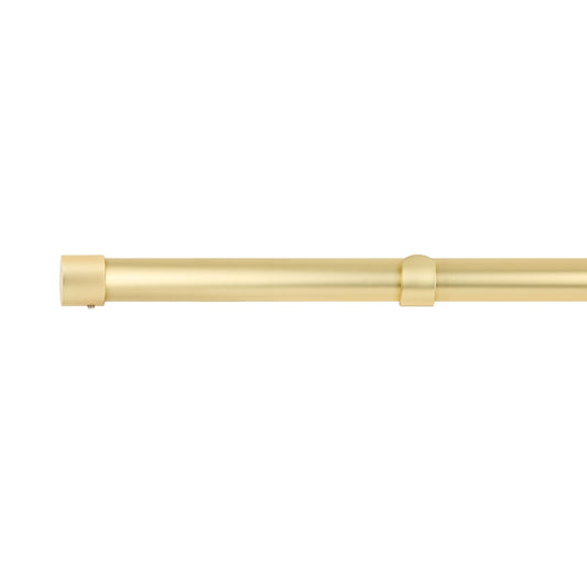 Full Stop Extendable Matt Gold Curtain Pole