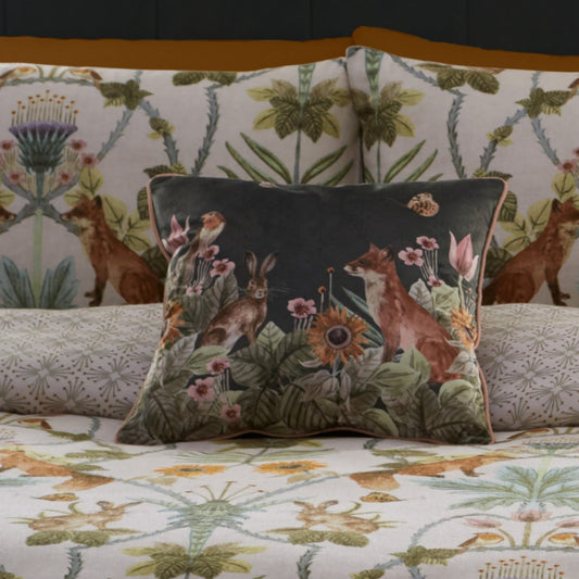 Foxdale Teal Velvet Cushion (43cm x 43cm)