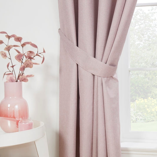 Eclipse Rose Pink Curtain Tie Backs