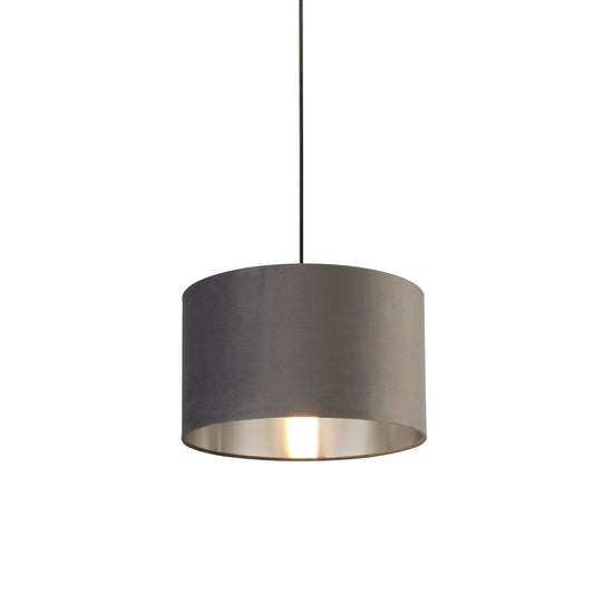Charcoal Velvet Light Shade (40cm)