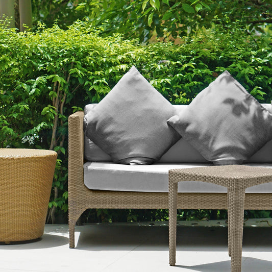 Jardin Charcoal Grey Waterproof Indoor Outdoor Cushion Cover Pair (43cm x 43cm)