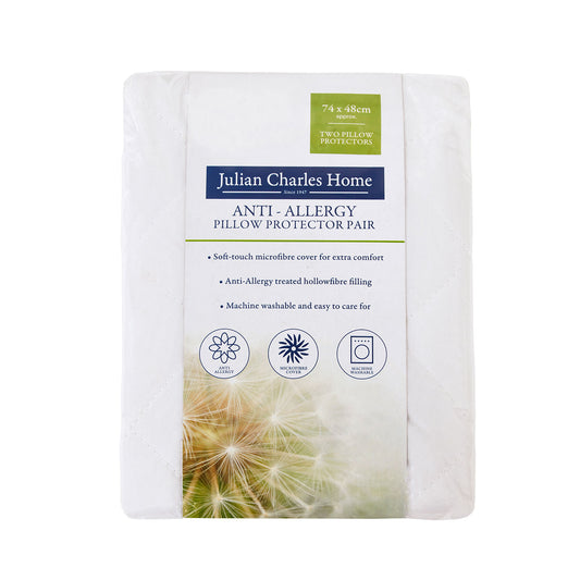 Anti-Allergy Pillow Protector Pair