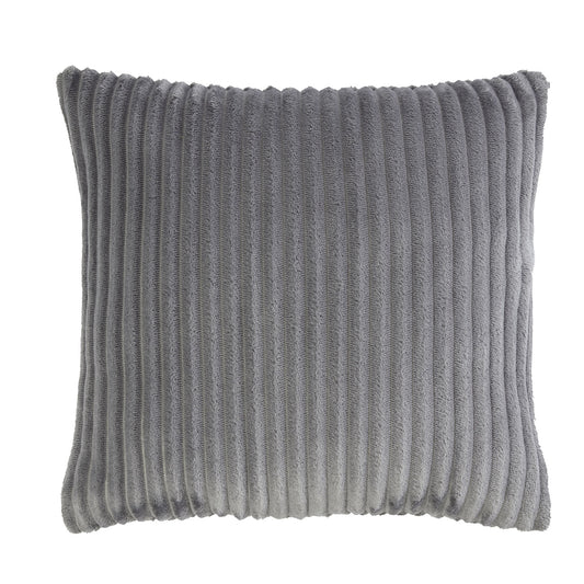 Harper Charcoal Grey Fleece Cushion (43cm x 43cm)