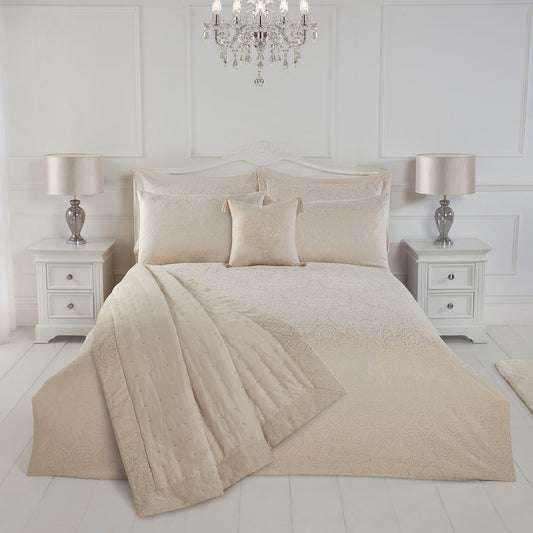 Windsor Natural Luxury Cotton Rich Jacquard Duvet Cover