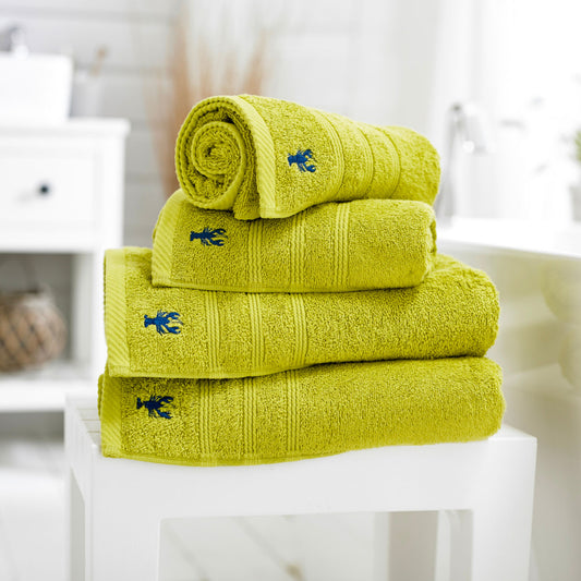 Lobster Creek Lime Green Kaleidoscope Towels