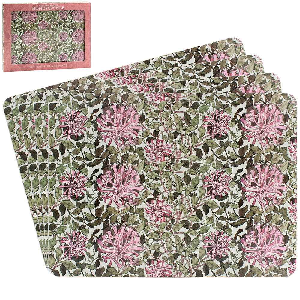 William Morris Honeysuckle Placemats (Set of 4) Julian Charles Home