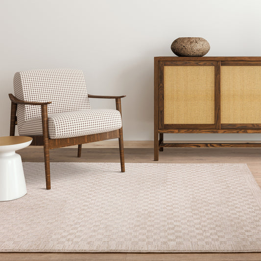 Laurent LA01 Boho Abstract Beige Rug