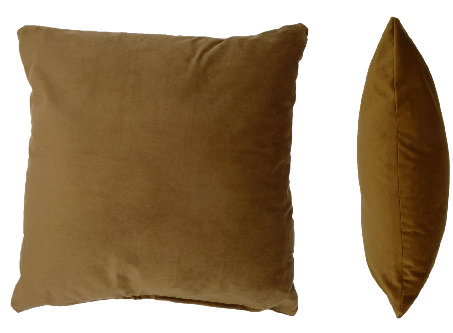Opulence Old Gold Velvet Cushion (50cm x 50cm)