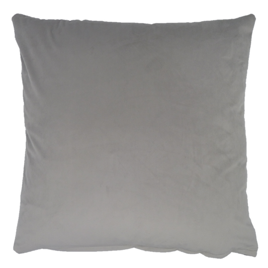 Opulence Silver Velvet Cushion (50cm x 50cm)