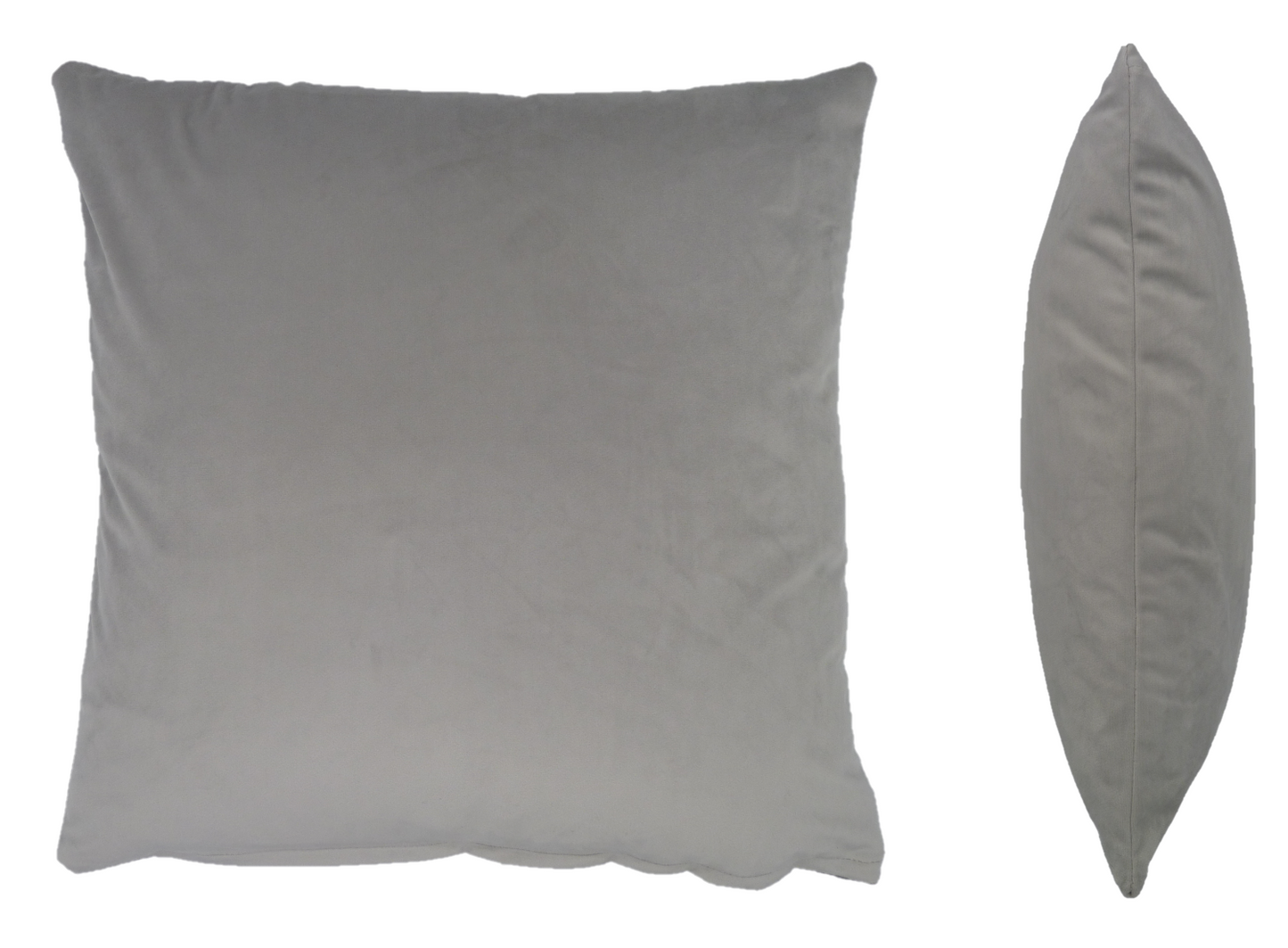 Opulence Silver Velvet Cushion (50cm x 50cm)
