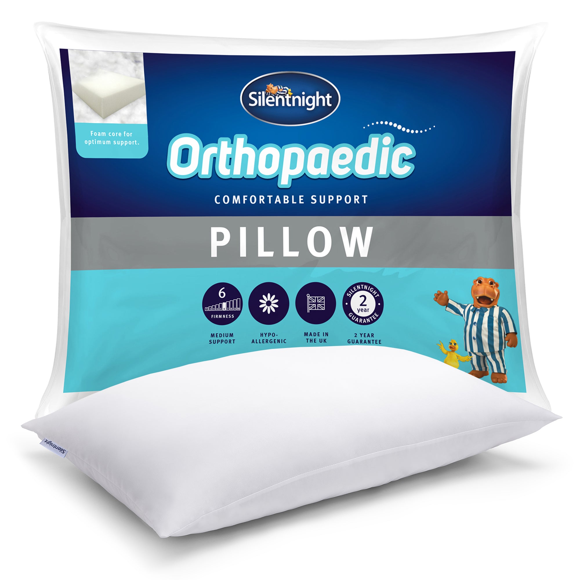 Orthopaedic Support Pillow With Foam Julian Charles Home