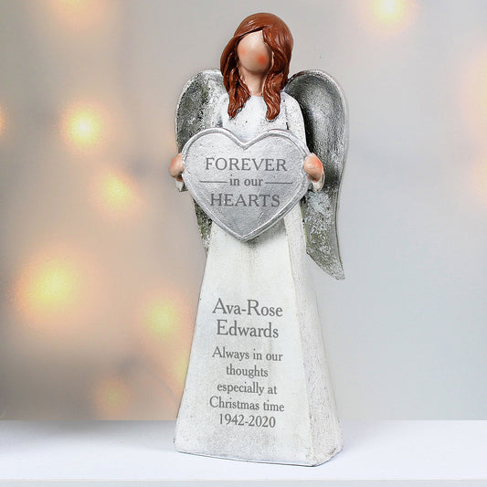 Personalised "Forever in Our Hearts" Angel Ornament