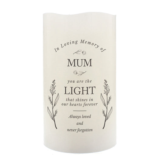 Personalised Memorial Flamelss Candle