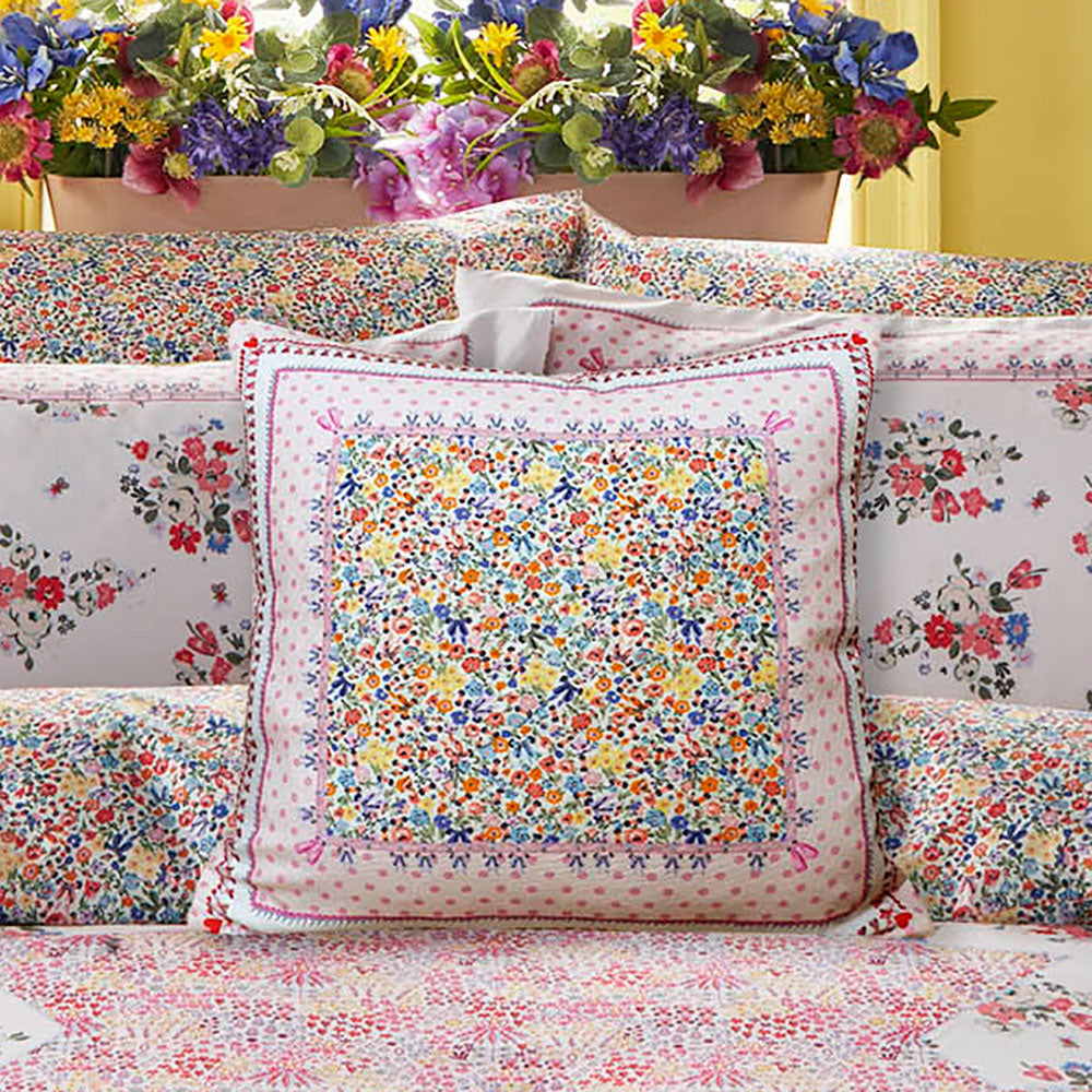 Cath Kidston Patchwork Pink Cushion (45cm x 45cm)