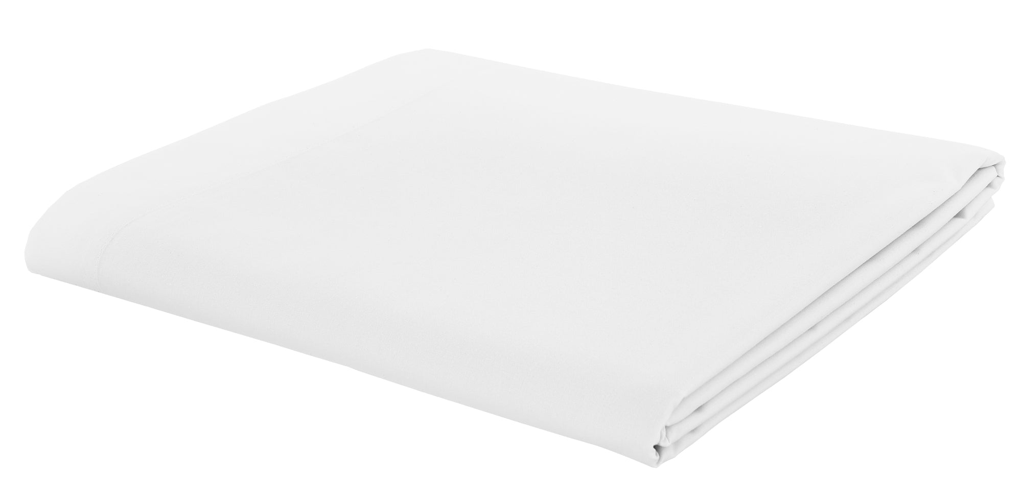 Catherine Lansfield White Easy Iron Percale Flat Sheet Julian Charles