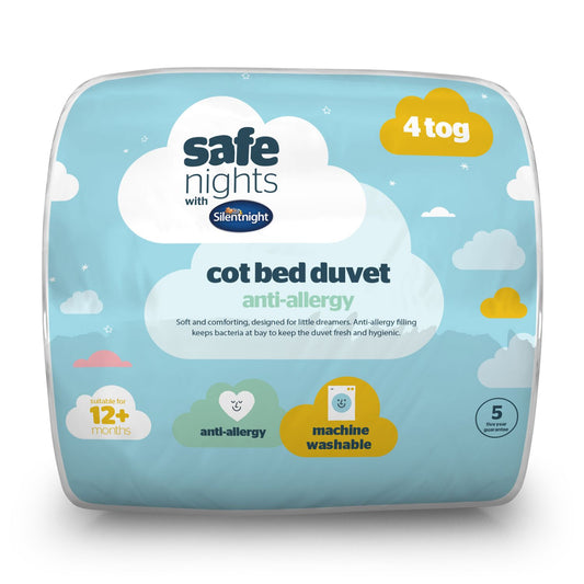 Silentnight Safe Nights Anti Allergy Cot Bed 4 Tog Duvet